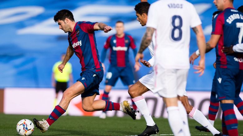 Levante mposht madrilenët, Enis Bardhi protagonist i fitores