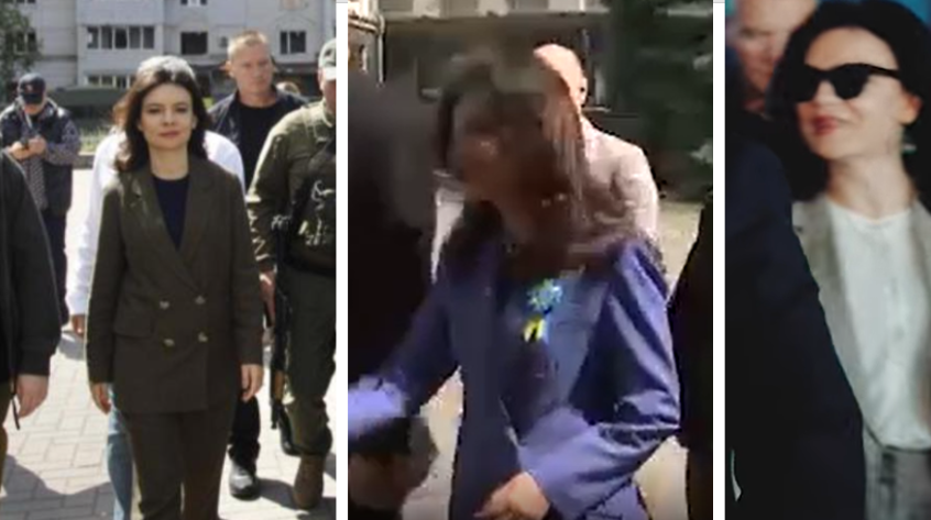 FOTO/ Vizita në Ukrainë, Elisa Spiropali ndryshon tre kostume në një ditë